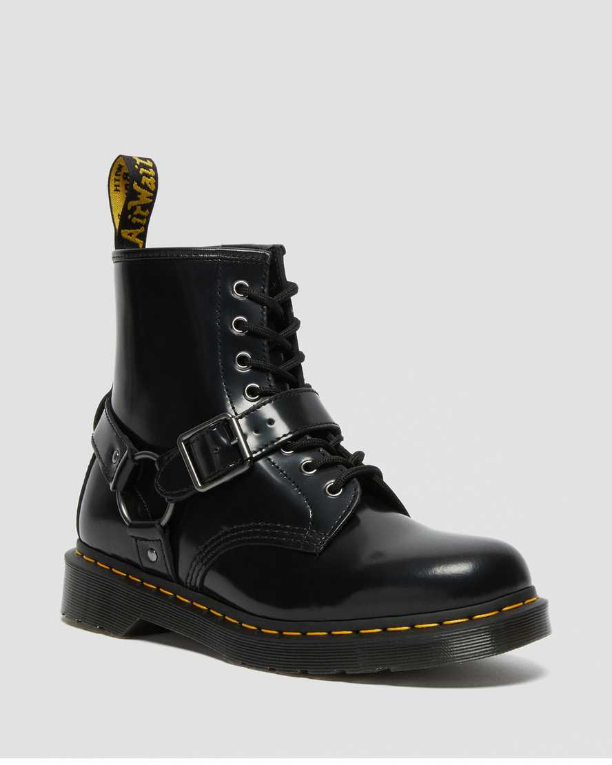 Dr. Martens 1460 Harness Deri Kadın Bağcıklı Bot - Bot Siyah |BXDUL6251|